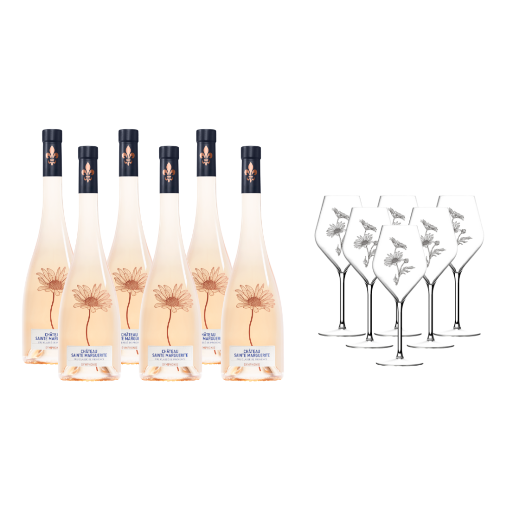 Coffret Symphonie Rosé 2024 + Verres en verre