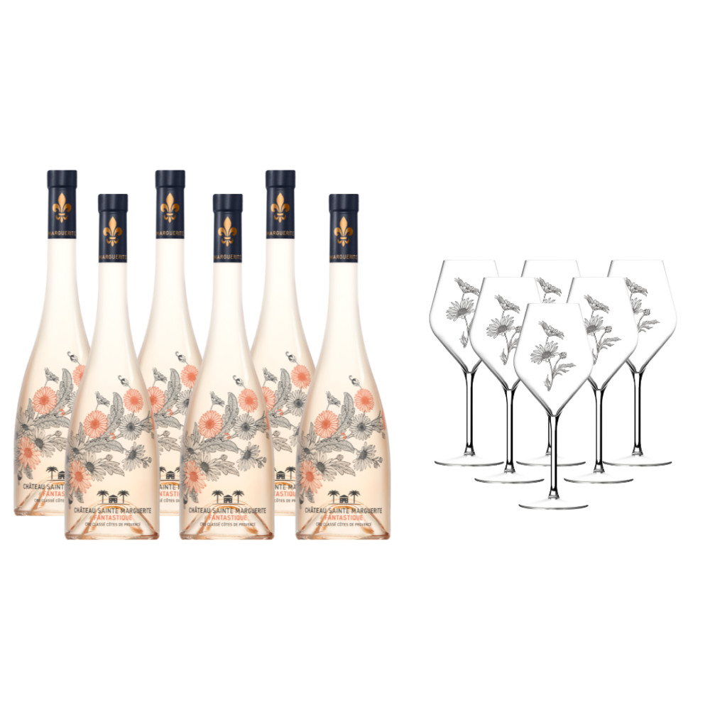 Coffret Les Fantastiques Rosé 2024 + Verres en plexi